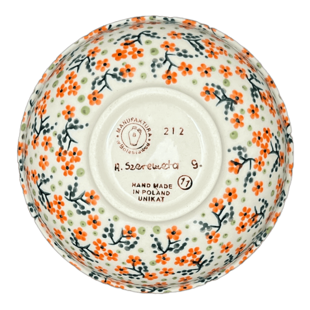 Bowl, Round, 6" in "Peach Blossoms" by Manufaktura | M089S-AS46