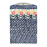 Vase, Triangular, 8" x 4.75" in "Flower Power" by Manufaktura | W027T-JS14