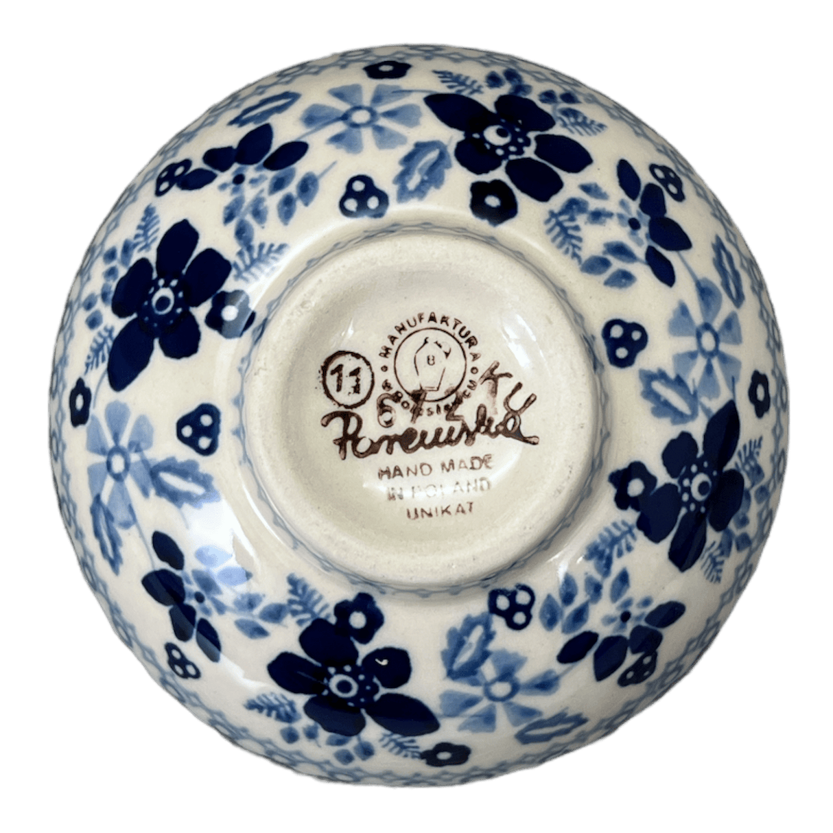 Bowl, Round, Dipping, 4.25" in "Duet in Blue" by Manufaktura | M153S-SB01