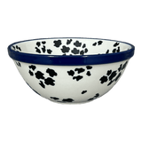 Bowl, Round, Kitchen, 6.75" in "Cowabunga - Blue Rim" by Ceramika Artystyczna | A058-2417X