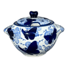 Polish Pottery 3" Sugar Bowl (Blue Butterfly) | C003U-AS58 at PolishPotteryOutlet.com