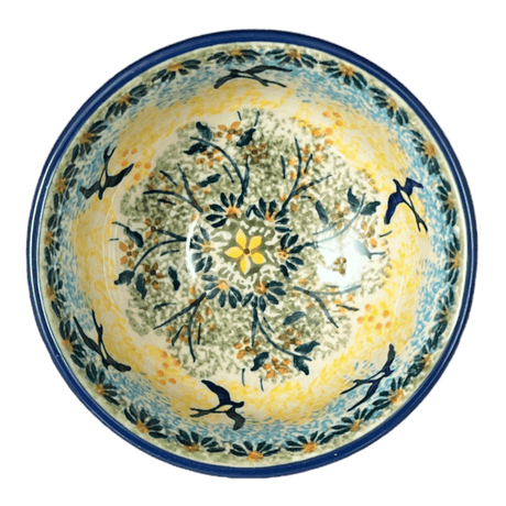 Bowl, Round, Dipping, 4.25" in "Soaring Swallows" by Manufaktura | M153S-WK57