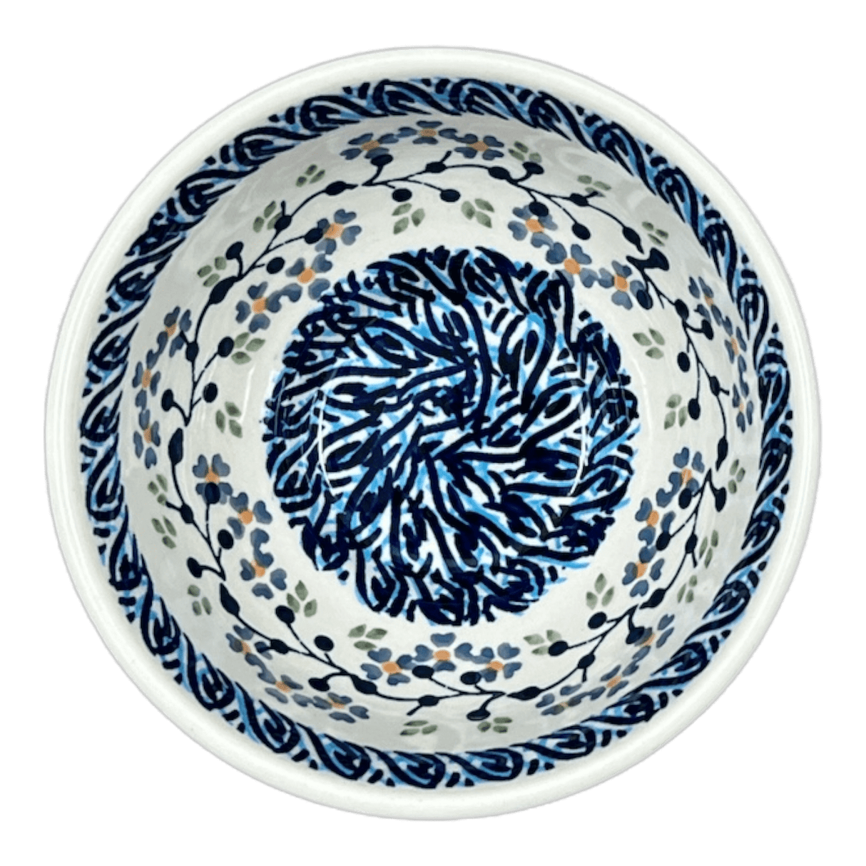 Bowl, Round, Fancy, 5.5" in "Baby Blue Eyes" by Manufaktura | C018T-MC19