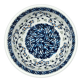Polish Pottery 5.5" Fancy Bowl (Baby Blue Eyes) | C018T-MC19 Additional Image at PolishPotteryOutlet.com