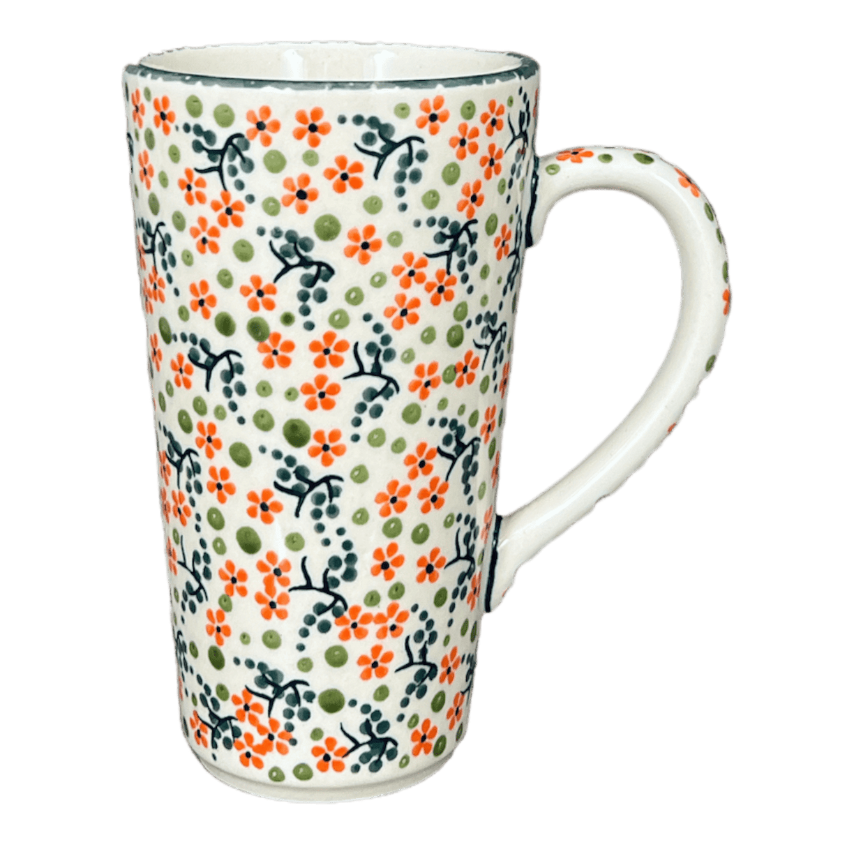 Mug, John's Mug, 12 oz in "Peach Blossoms" by Manufaktura | K083S-AS46