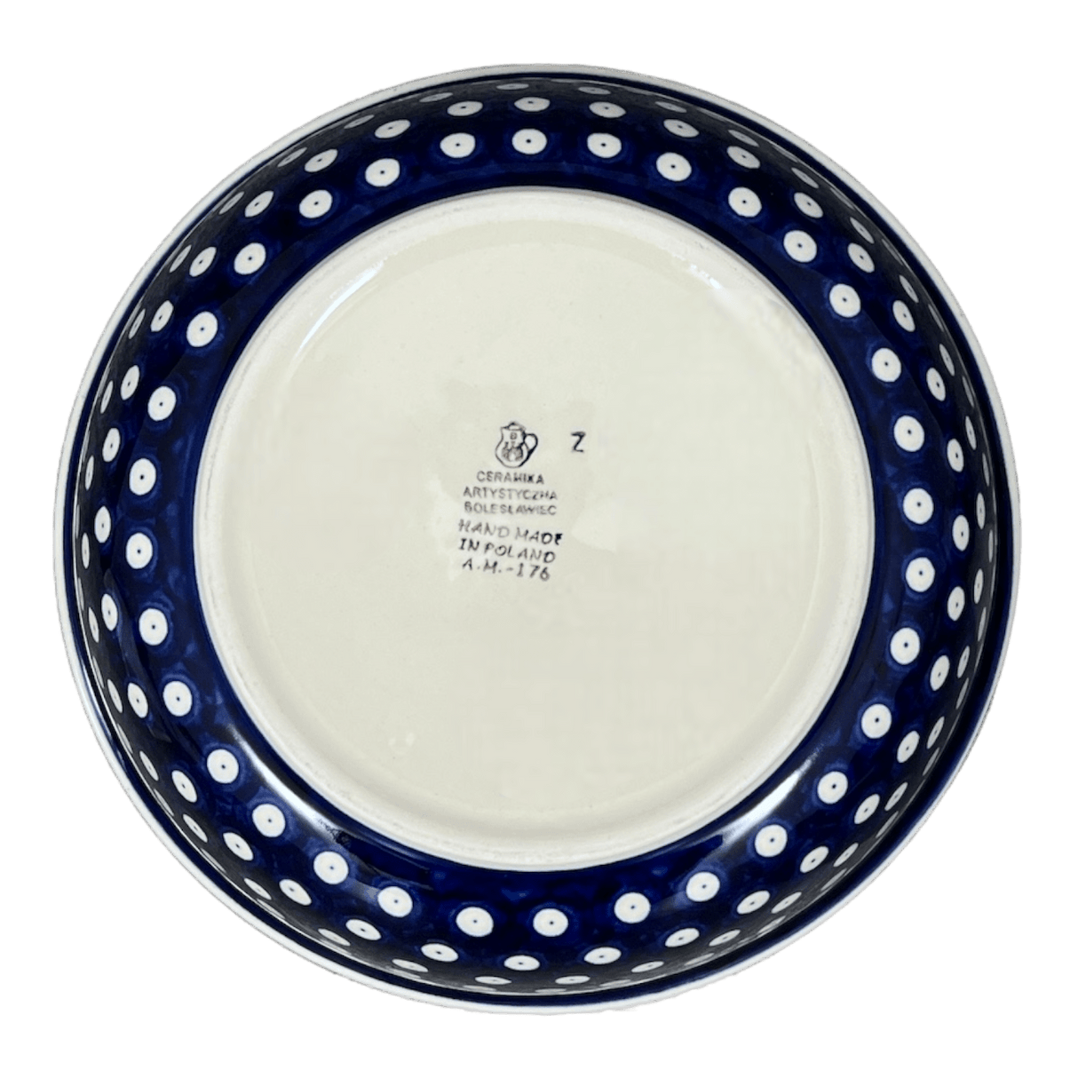 Bowl, Round, Deep, 10.5" in "Tulip Dot" by Ceramika Artystyczna | A113-377Z