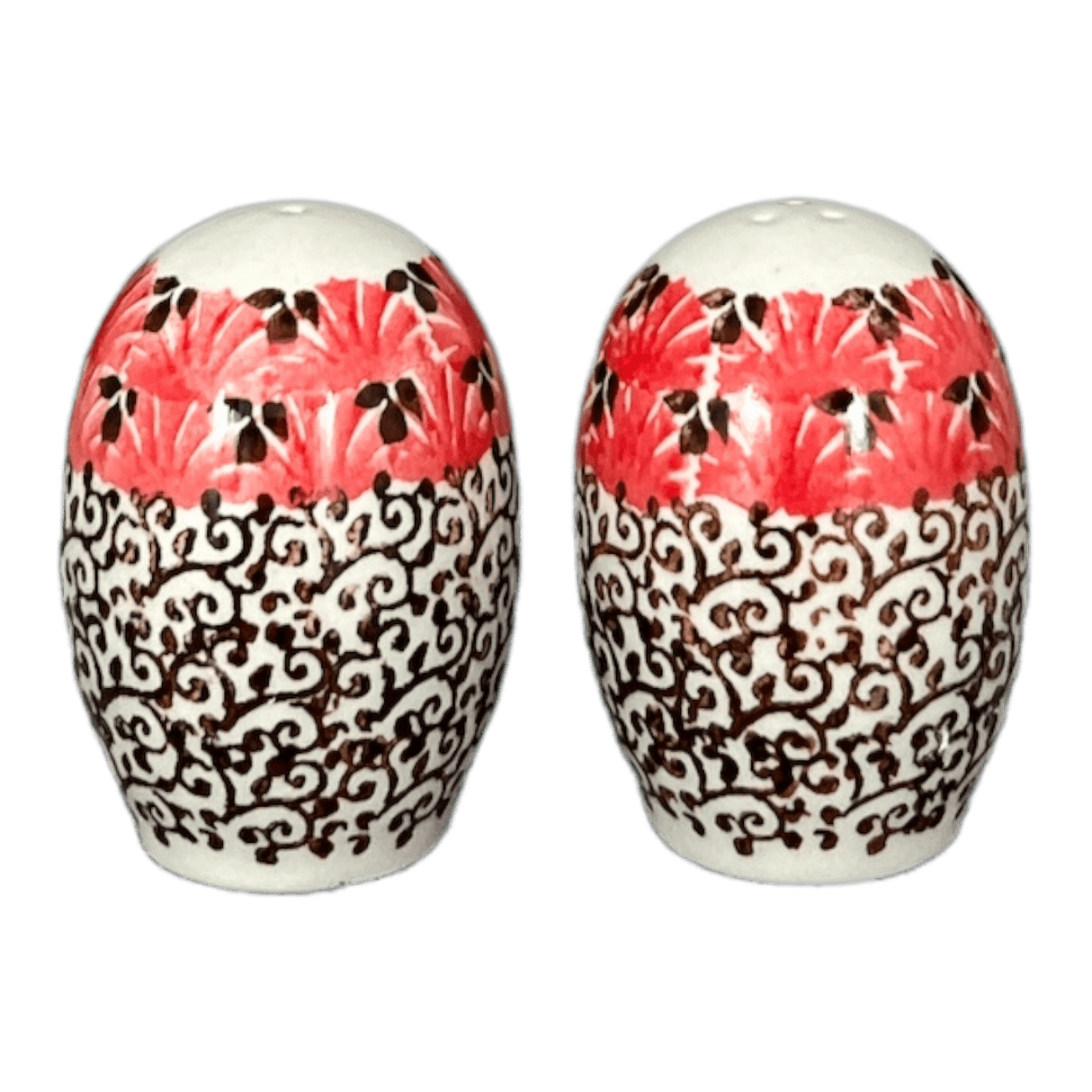 Salt & Pepper, 2" in "Coral Fans" by Ceramika Artystyczna | A735S-2199X