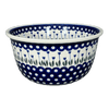 Polish Pottery CA Deep 10.5" Bowl (Tulip Dot) | A113-377Z at PolishPotteryOutlet.com