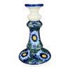 Polish Pottery Candlestick, 7", WR (WR22C) in "Impressionist's Dream" by W.R. Ceramika | WR22C-AB3 at PolishPotteryOutlet.com