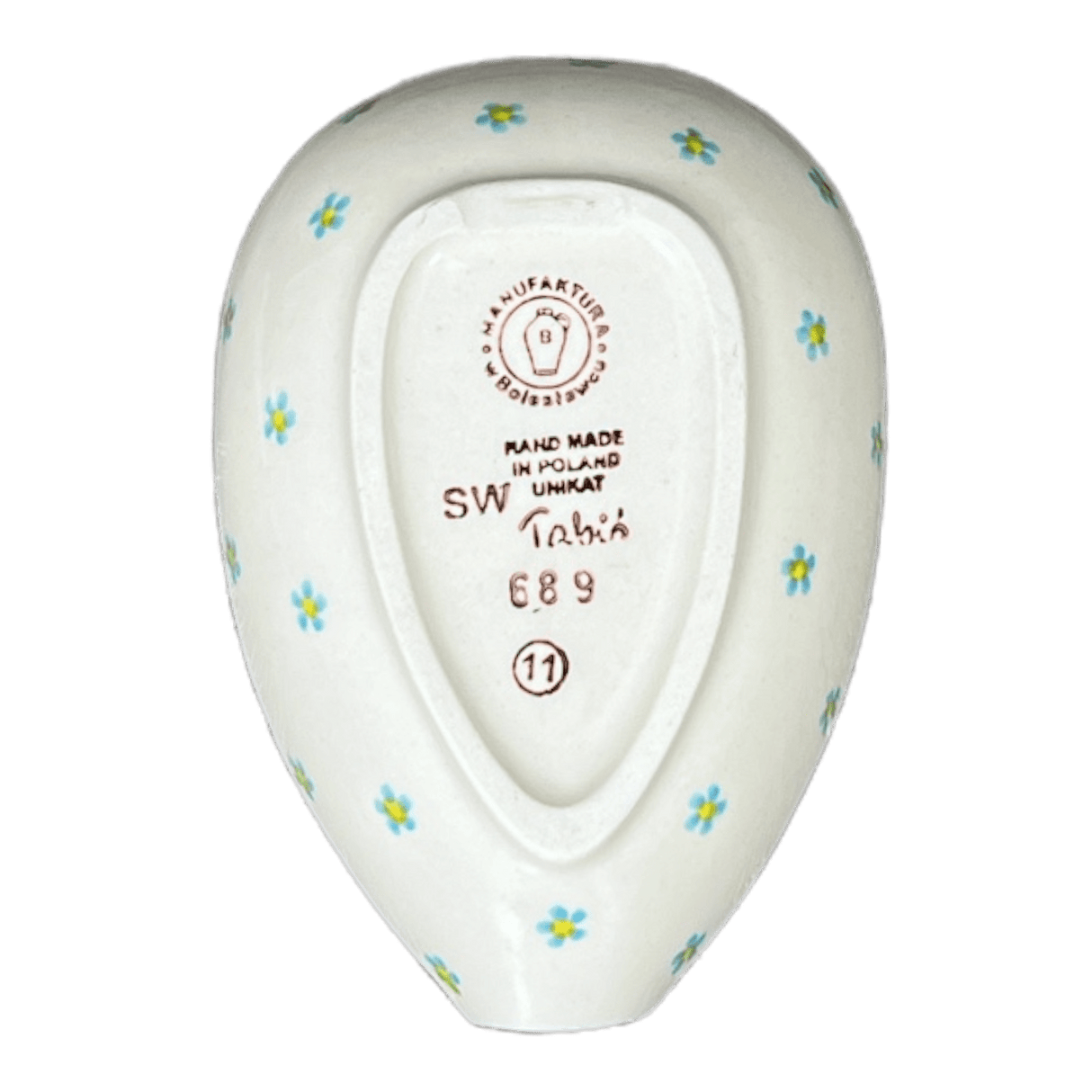 Spoon Rest, Small, 3.5" in "Daisy Bouquet" by Manufaktura | P093S-TAB3