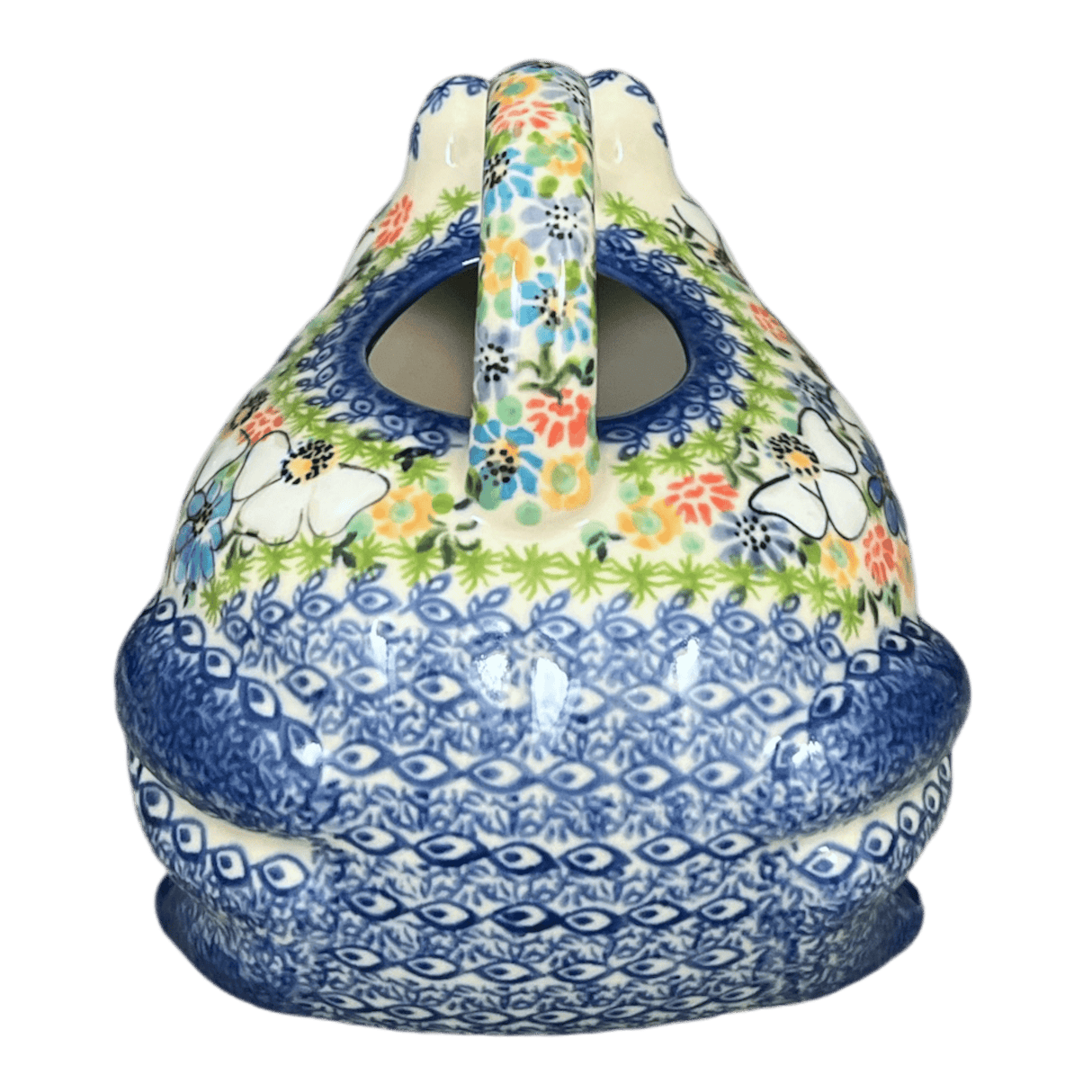 Frog Watering Can, 40 oz in "Daisy Garden" by Galia | GZW23-ABP4