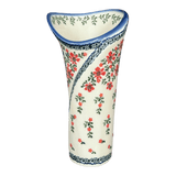 Vase, Fancy Vase, 9" in "Draping Red Florals" by Galia | GW05-PW3