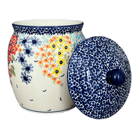 Polish Pottery Canister, 2 Liter in "Brilliant Garden" by Manufaktura | P074S-DPLW Additional Image at PolishPotteryOutlet.com