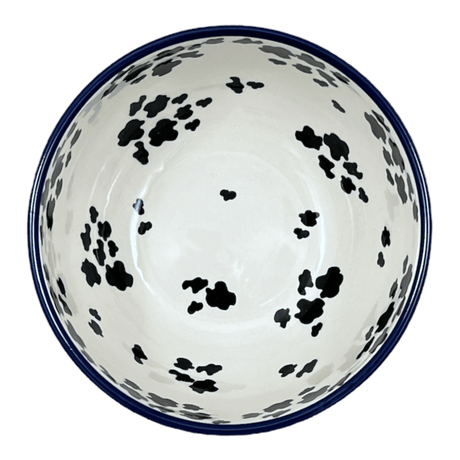 Bowl, Round, Deep, 6.25" in "Cowabunga - Blue Rim" by Ceramika Artystyczna | AC37-2417X