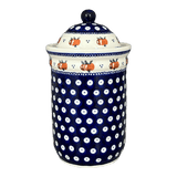 Canister, 1 Liter in "Persimmon Dot" by Zaklady | Y1243-D479