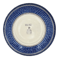 A picture of a Polish Pottery Bowl, Round, Serving, 10.5" in "Regal Roosters" by Ceramika Artystyczna | AC36-U2617 as shown at PolishPotteryOutlet.com/products/10-5-serving-bowl-regal-roosters-ac36-u2617