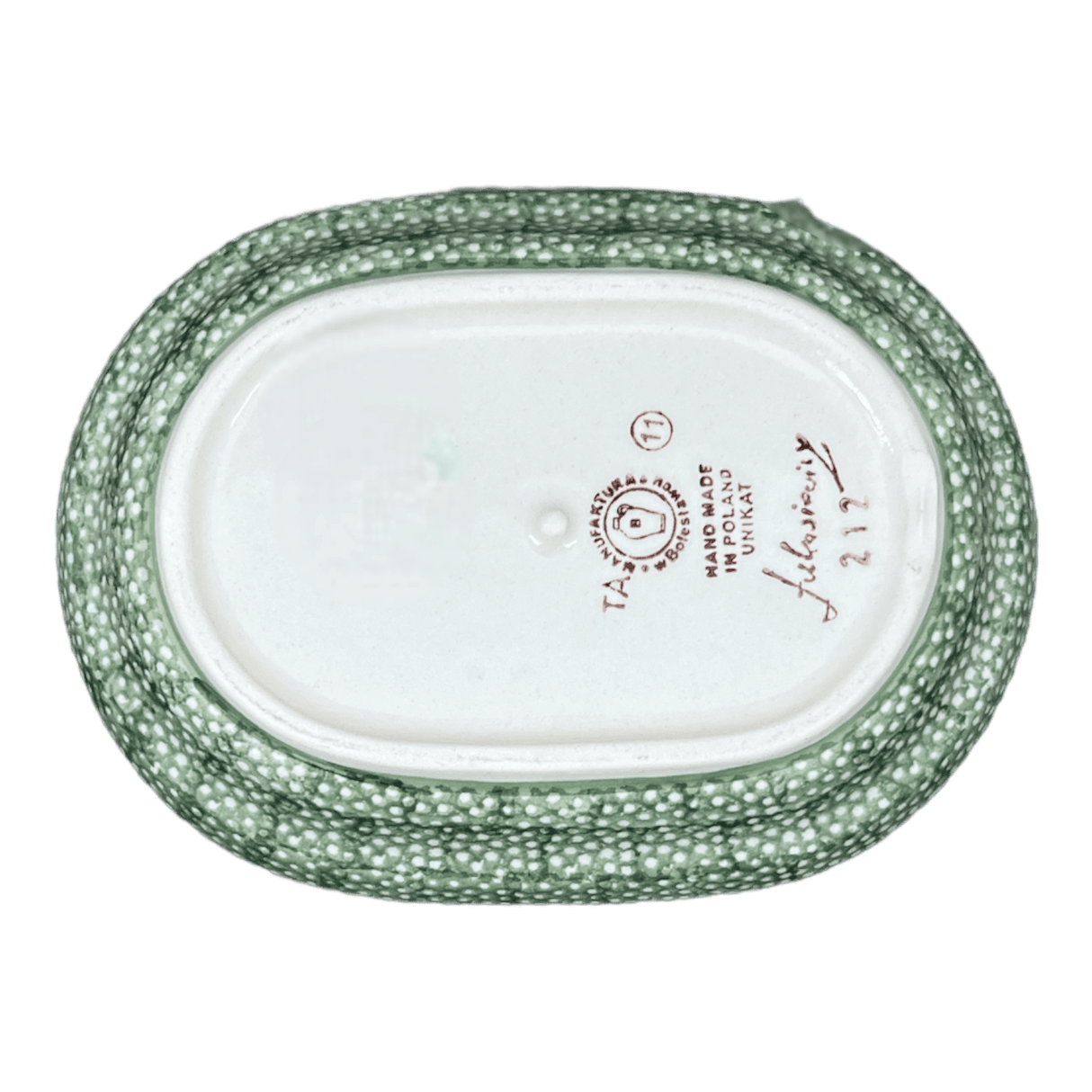 Butter Dish, Fancy, 5" x 7" in "Blue Bells" by Manufaktura | M077S-KLDN