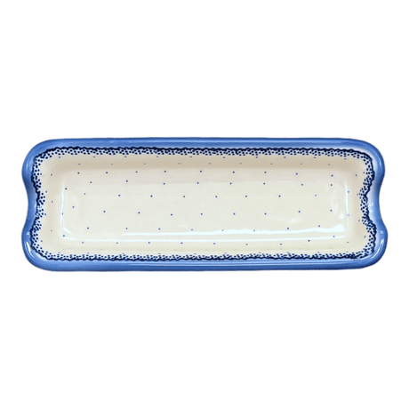 Corn Holder, 9" x 3.5" in "Blue Speckled" by Galia | GPK03-PKN