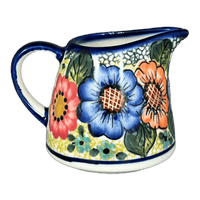 A picture of a Polish Pottery Creamer Bell, 3.25", WR (WR16A) in "Rainbow Field" by W.R. Ceramika | WR16A-WR54 as shown at PolishPotteryOutlet.com/products/wr-creamer-bell-rainbow-field-wr16a-wr54