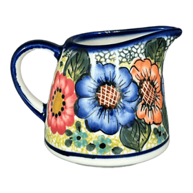 Polish Pottery Creamer Bell, 3.25", WR (WR16A) in "Rainbow Field" by W.R. Ceramika | WR16A-WR54 Additional Image at PolishPotteryOutlet.com