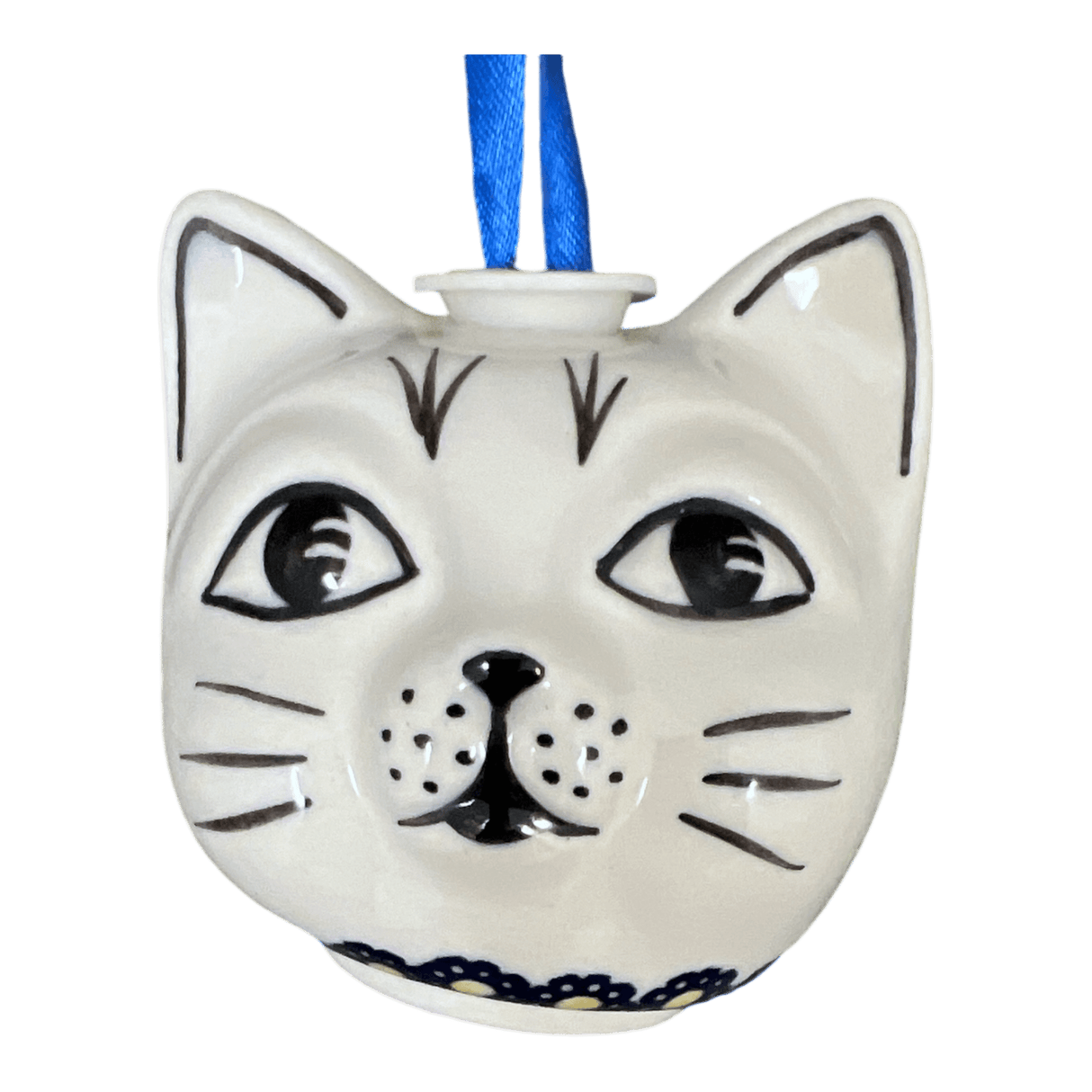 Ornament, Cat Head in "Pansies" by Manufaktura | K142S-JZB