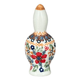 Polish Pottery Pie Bird (Ruby Duet) | P189S-DPLC Additional Image at PolishPotteryOutlet.com