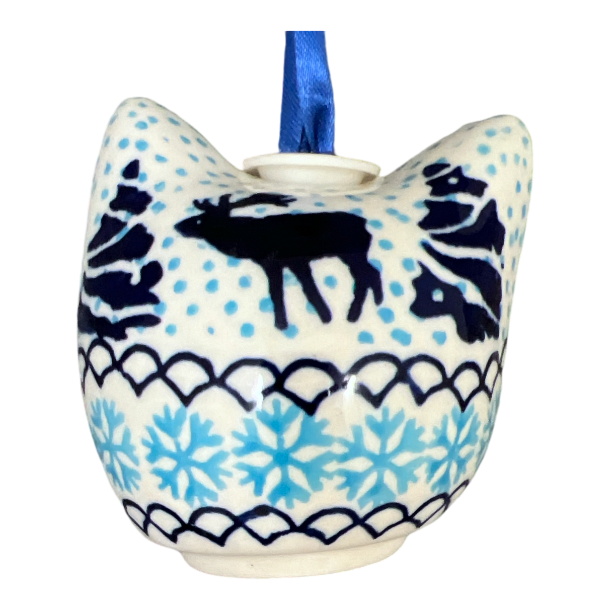 Ornament, Cat Head in "Peaceful Season" by Manufaktura | K142T-JG24