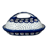 Butter Dish, Fancy, 5" x 7" in "Peacock Dot" by Manufaktura | M077U-54K