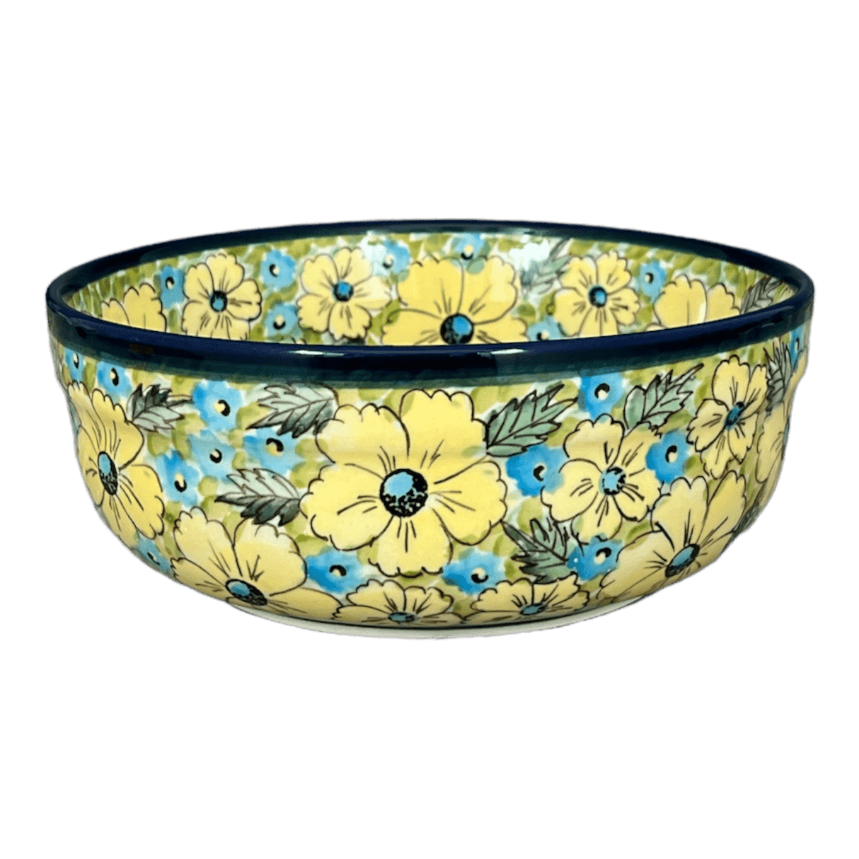 Bowl, Round, Magnolia, 7.25" in "Sunny Meadow" by Zaklady | Y834A-ART332