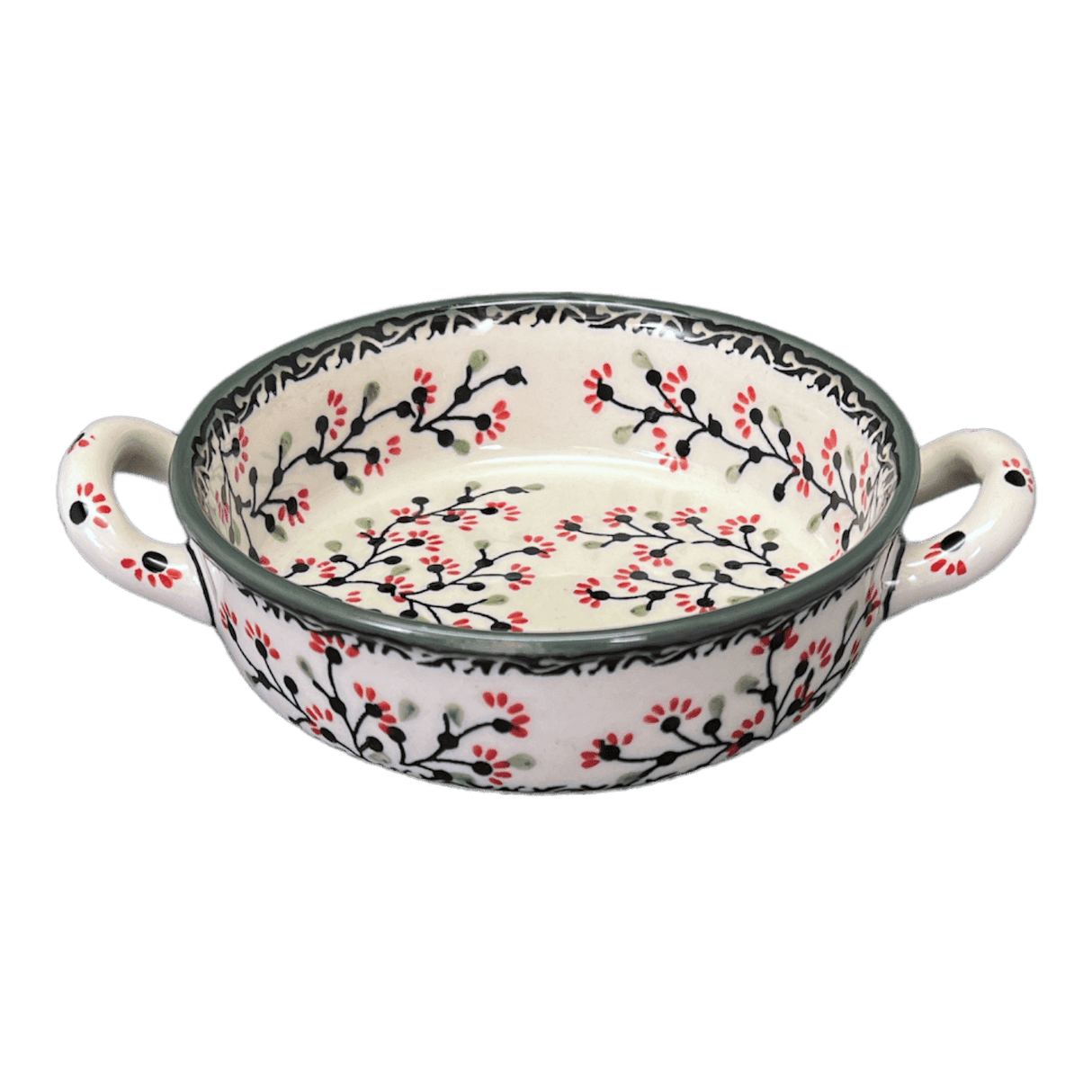 Casserole, Round, Small, 5" x 7.5" in "Cherry Blossoms - Solid Rim" by Manufaktura | Z153S-DPGJA