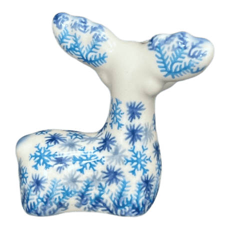 Figurine, Reindeer, 3.25" in "Snow Flurry" by Galia | GZW32-PCH