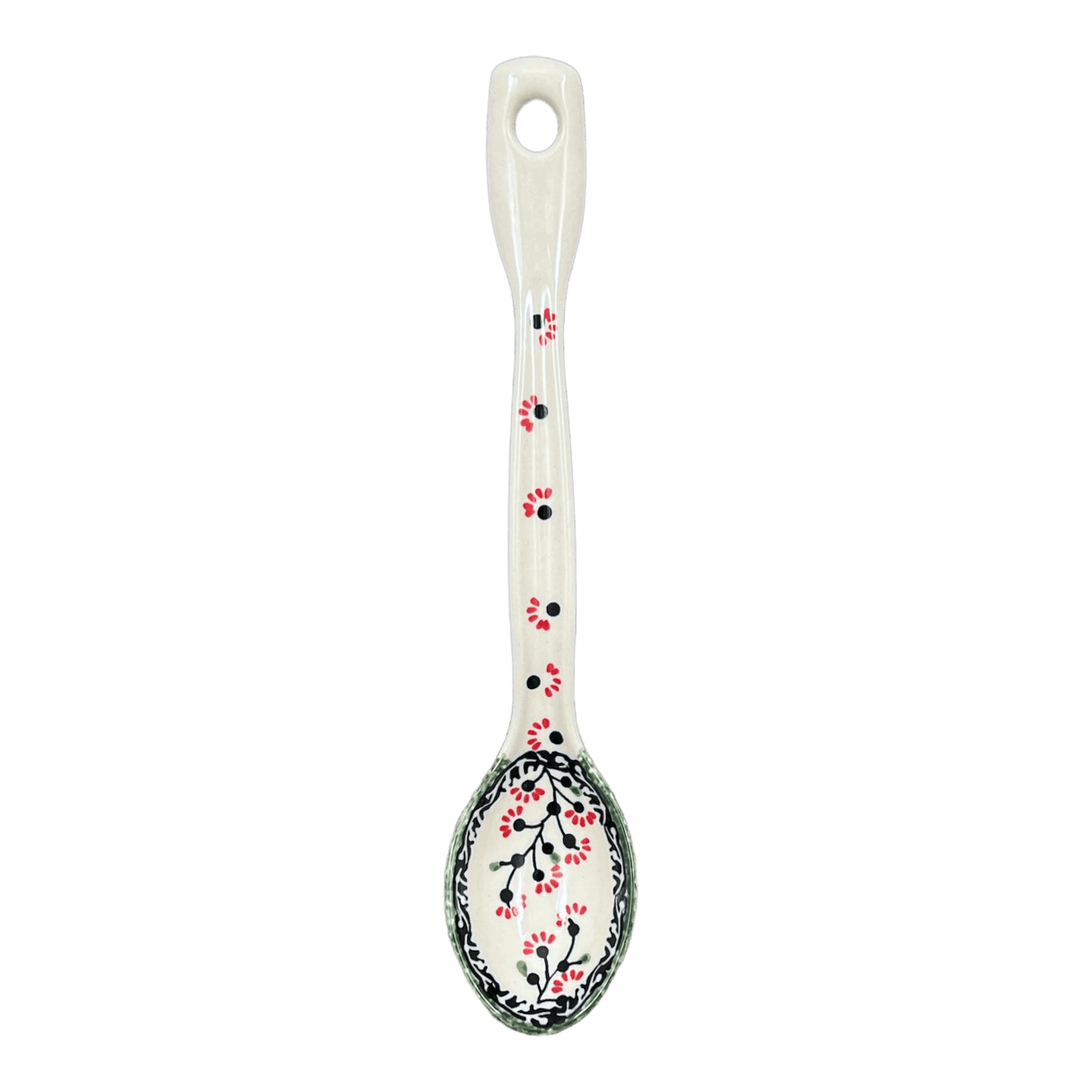 Spoon, Stirring Spoon, 12" in "Cherry Blossoms" by Manufaktura | L008S-DPGJ