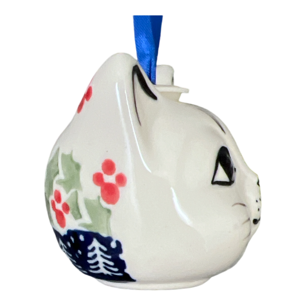 Ornament, Cat Head in "Holiday Cheer" by Manufaktura | K142T-NOS2