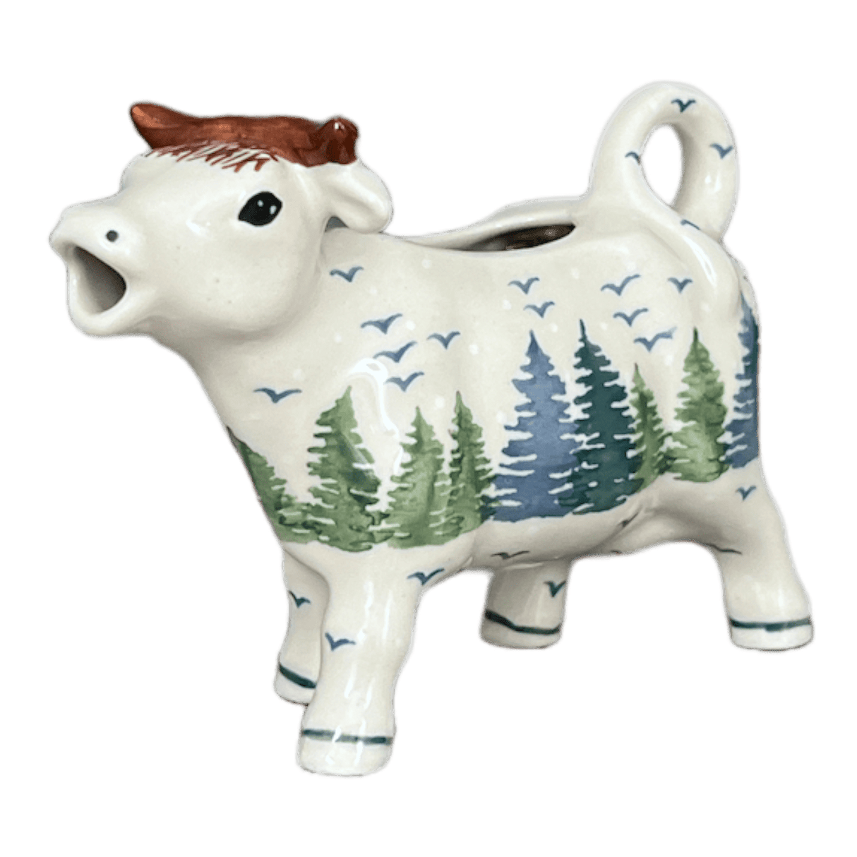 Creamer, Cow, 4 oz in "Pine Forest" by Manufaktura | D081S-PS29