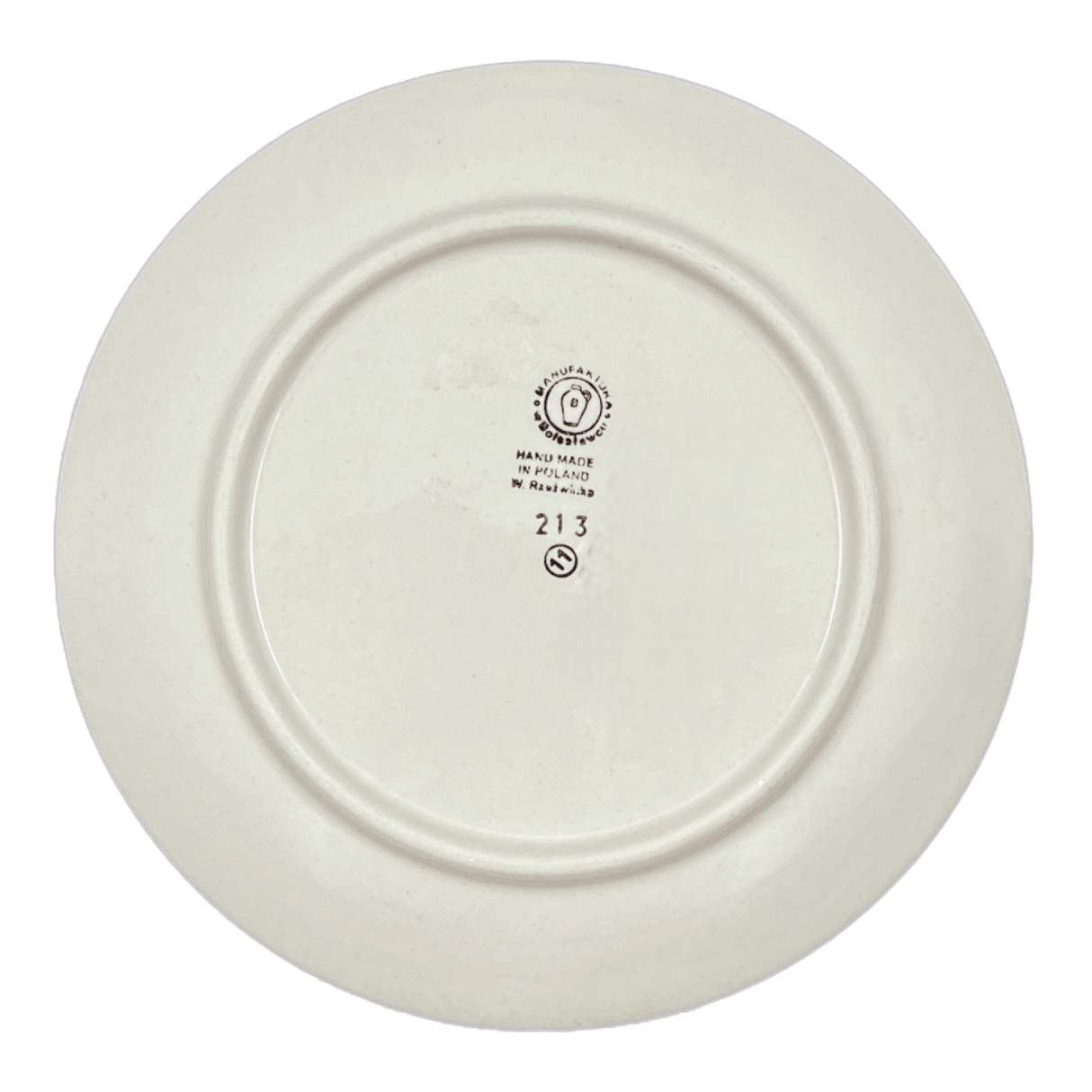 Plate, Round, Salad, 8.5" in "Green Spray" by Manufaktura | T134T-LISZ