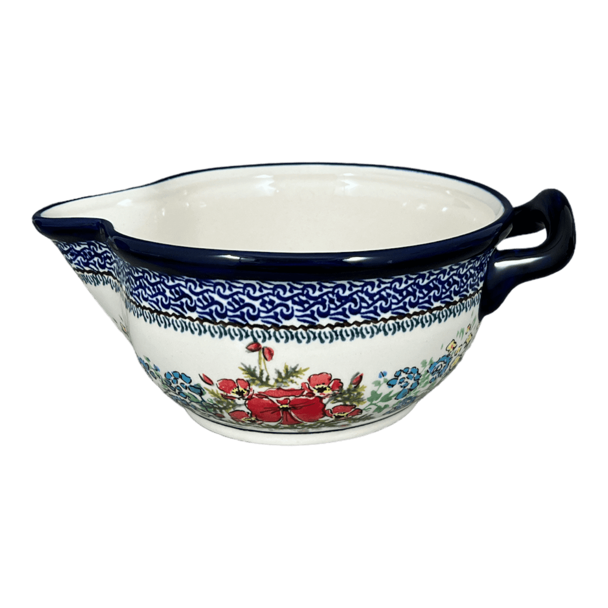 Bowl, Round, Mixing Bowl, 1.25 Quart in "Floral Crescent" by Zaklady | Y1252-ART237