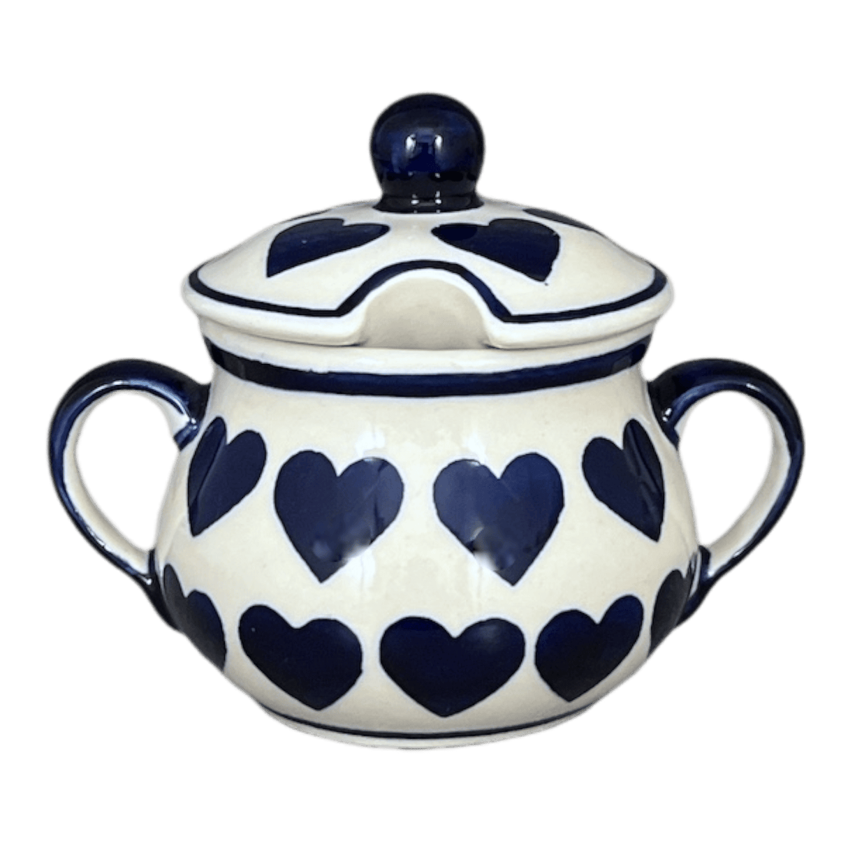 Bowl, Round, Sugar Bowl, 3.5" in "Whole Hearted" by Manufaktura | C015T-SEDU