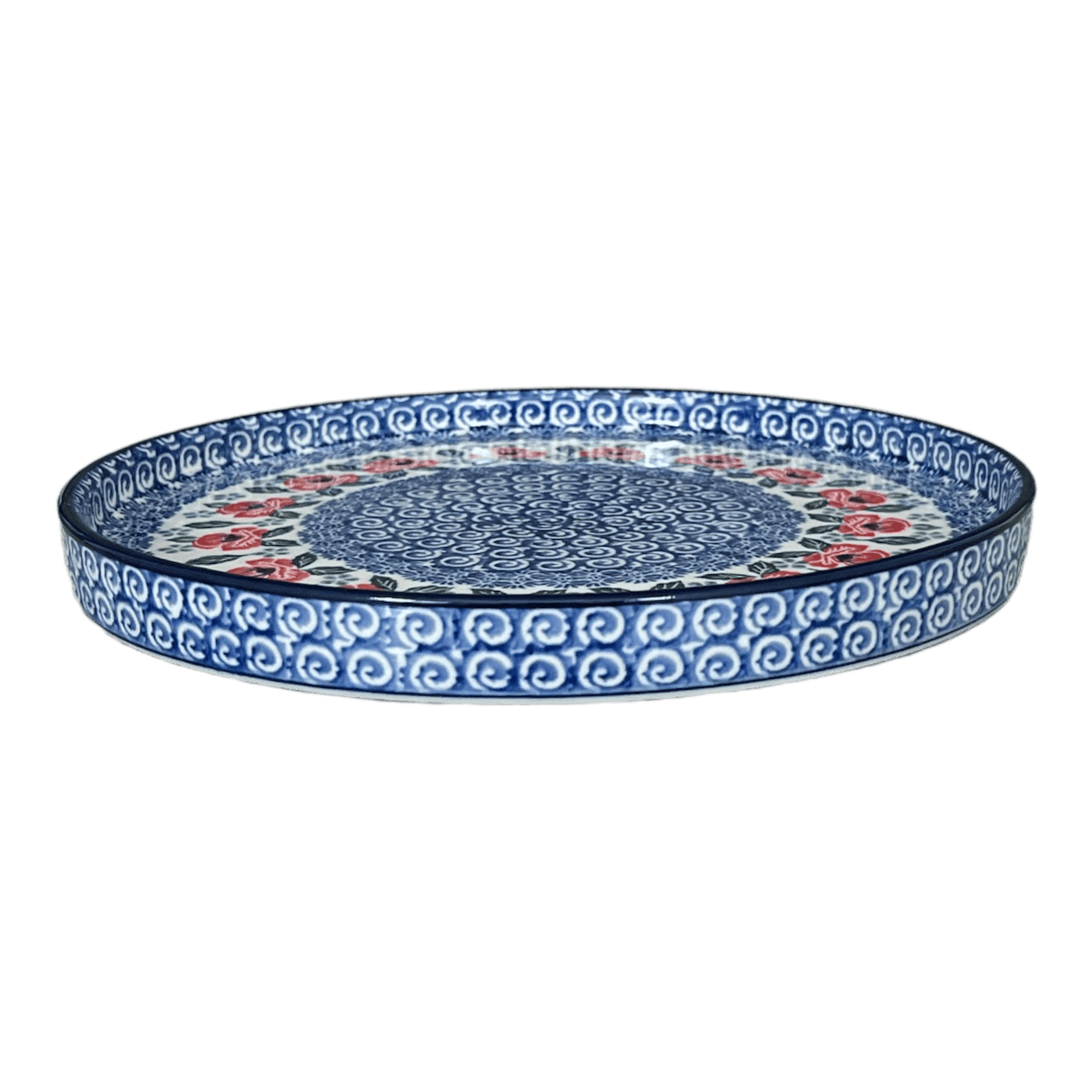 Tray, Round, 10" in "Rosie's Garden" by Ceramika Artystyczna | AE93-1490X