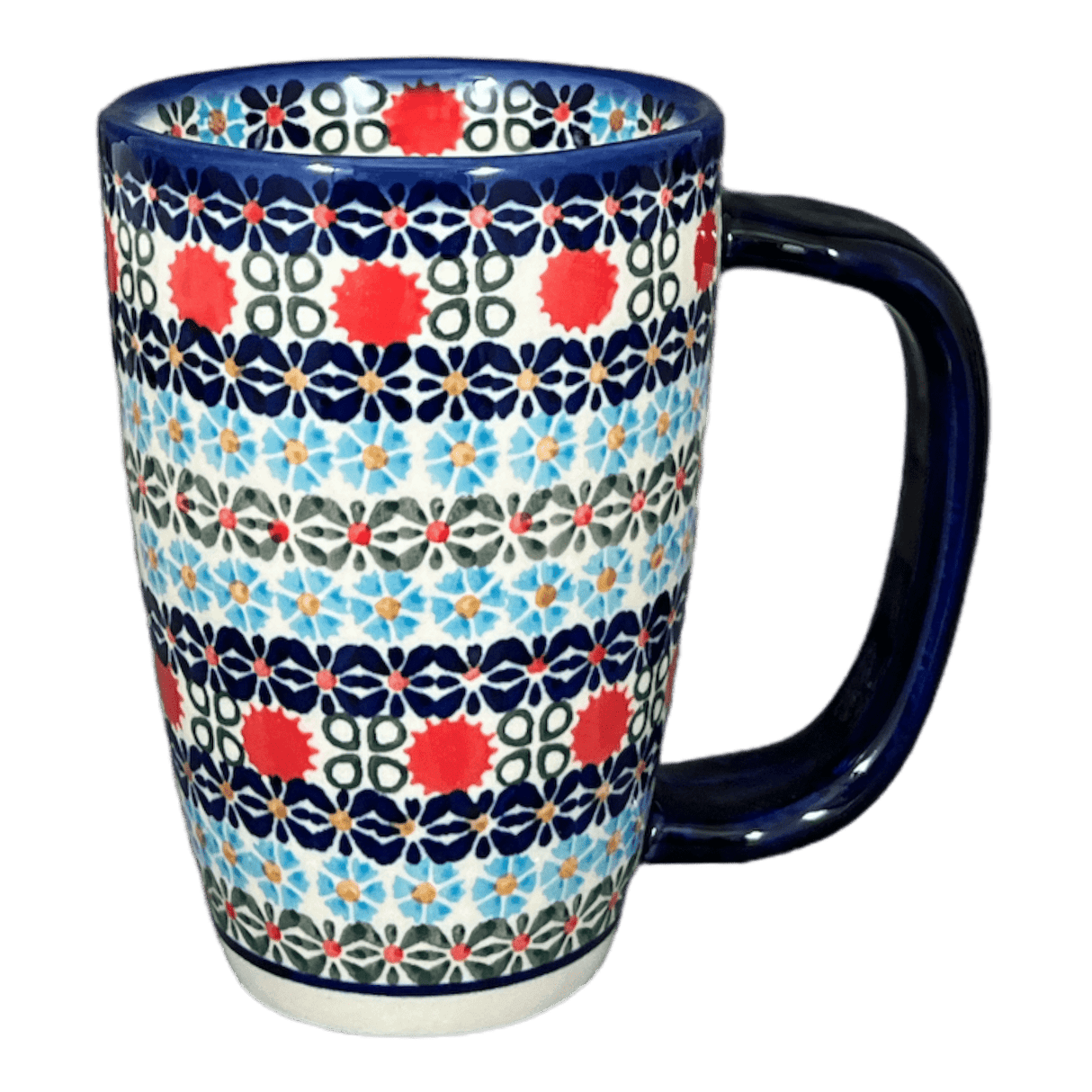 Mug, Cafe, 16 oz in "Pom-Pom Flower" by Andy | NDA40-30