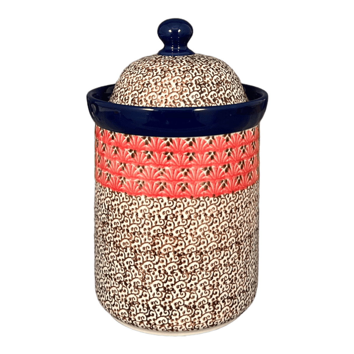 Canister, 1 Liter in "Coral Fans" by Ceramika Artystyczna | A491-2199X