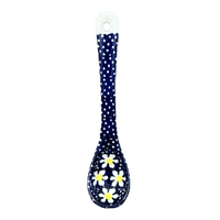 A picture of a Polish Pottery Spoon, Sugar, 5" in "Mornin' Daisy" by Manufaktura | L001T-AM as shown at PolishPotteryOutlet.com/products/sugar-spoon-mornin-daisy-l001t-am