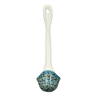 A picture of a Polish Pottery Ladle, Soup, 12" in "Poppies in Bloom" by Manufaktura | C020S-JZ34 as shown at PolishPotteryOutlet.com/products/soup-ladle-poppies-in-bloom