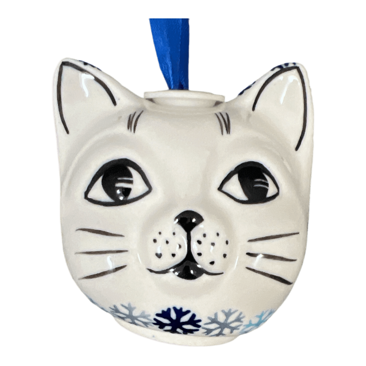 Ornament, Cat Head in "Reindeer Games" by Manufaktura | K142T-BL07