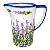 Pitcher, 14 oz, WR (WR7K) in "Lavender Fields" by W.R. Ceramika | WR7K-BW4