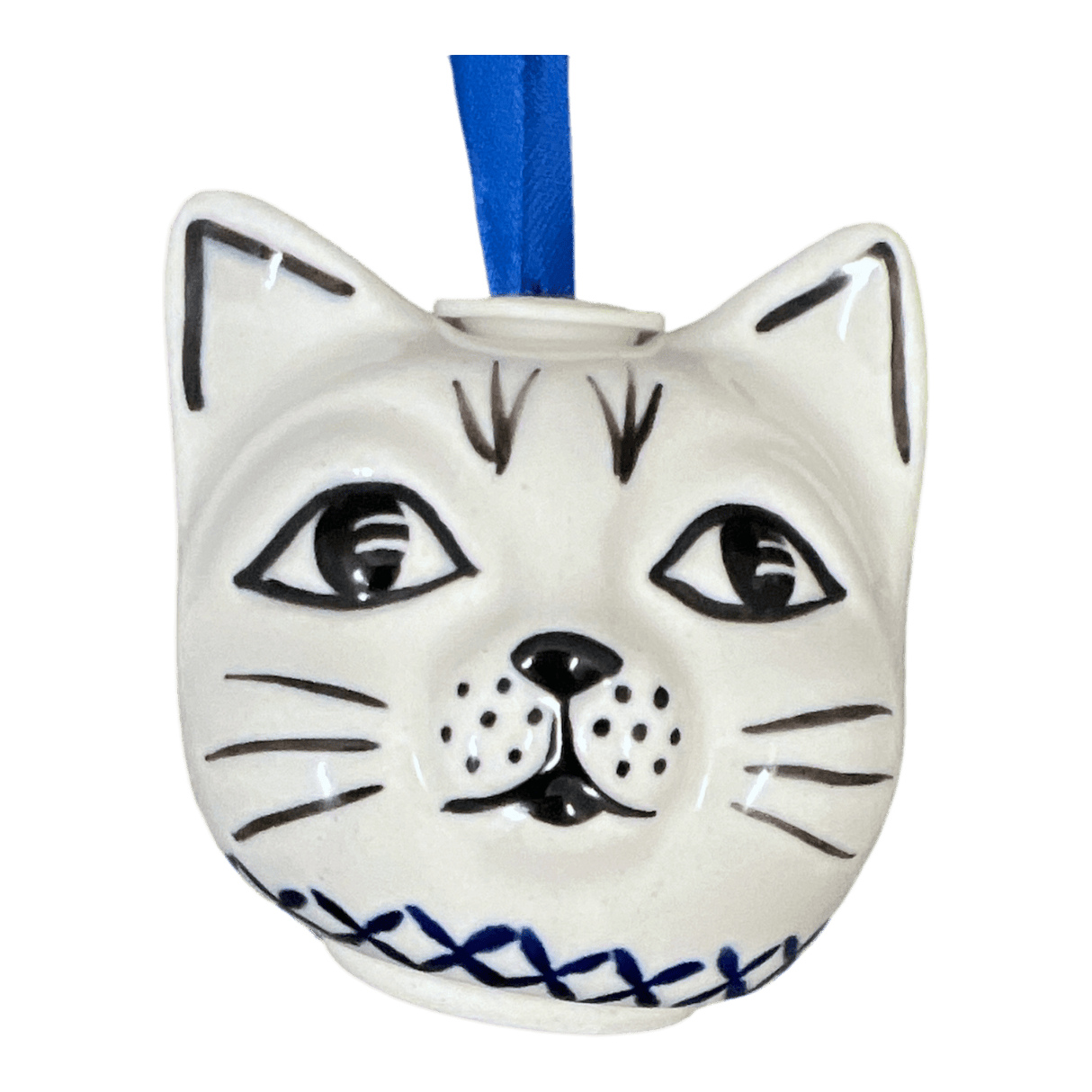 Ornament, Cat Head in "Scandinavian Scarlet" by Manufaktura | K142U-P295