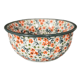 Bowl, Round, 5.5" in "Peach Blossoms - Solid Rim" by Manufaktura | M083S-AS46A