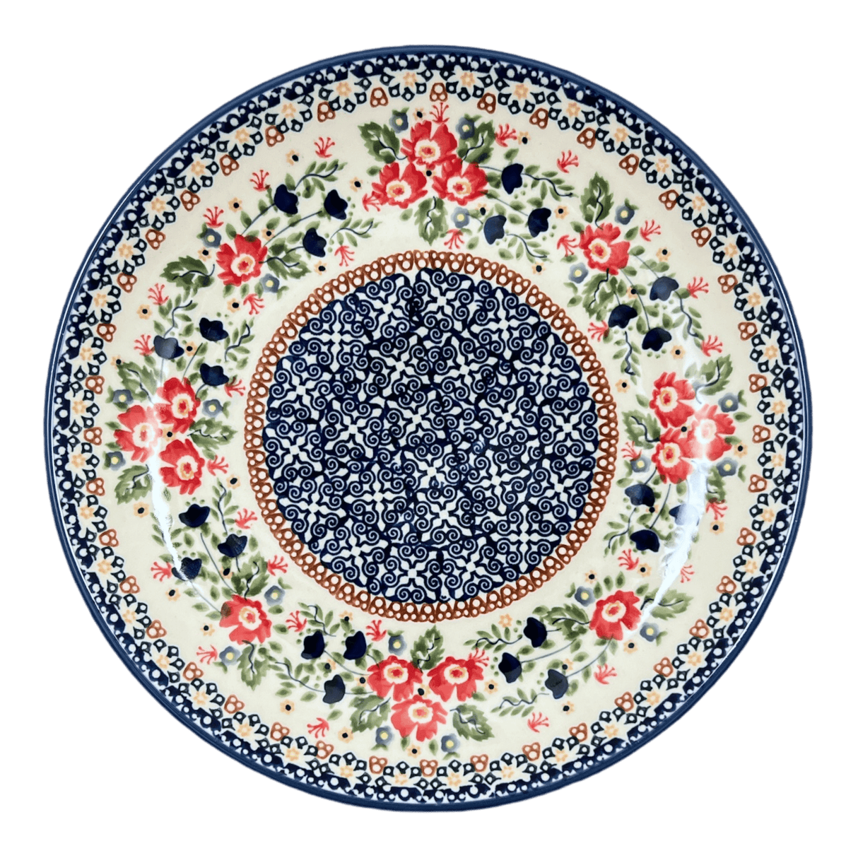 Plate, Round, Dinner, 10" in "Poppy Passion" by Manufaktura | T132S-P268