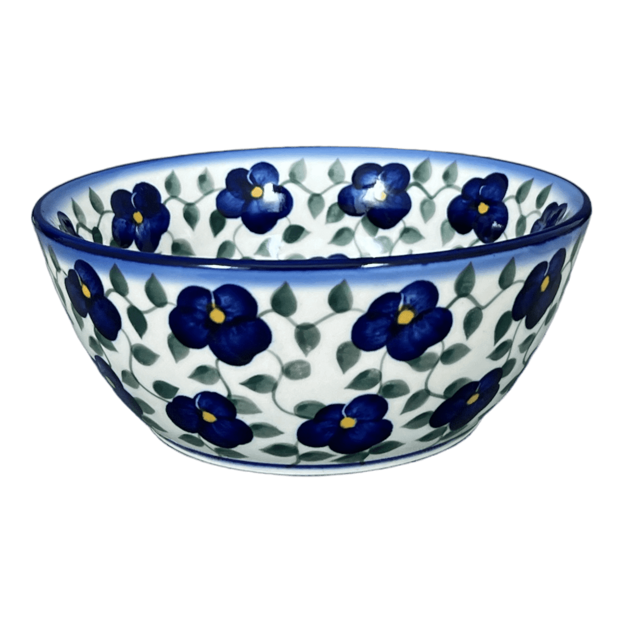 Bowl, Round, 7", WR (WR12C) in "Pansy Storm" by W.R. Ceramika | WR12C-EZ3