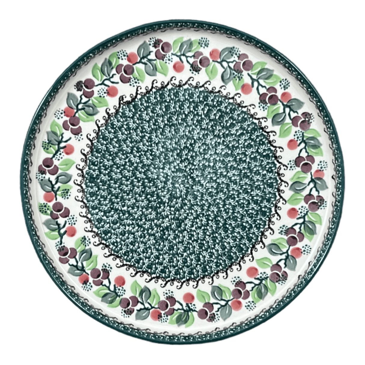 Tray, Round, 10" in "Sugar Plums" by Ceramika Artystyczna | AE93-2838Q