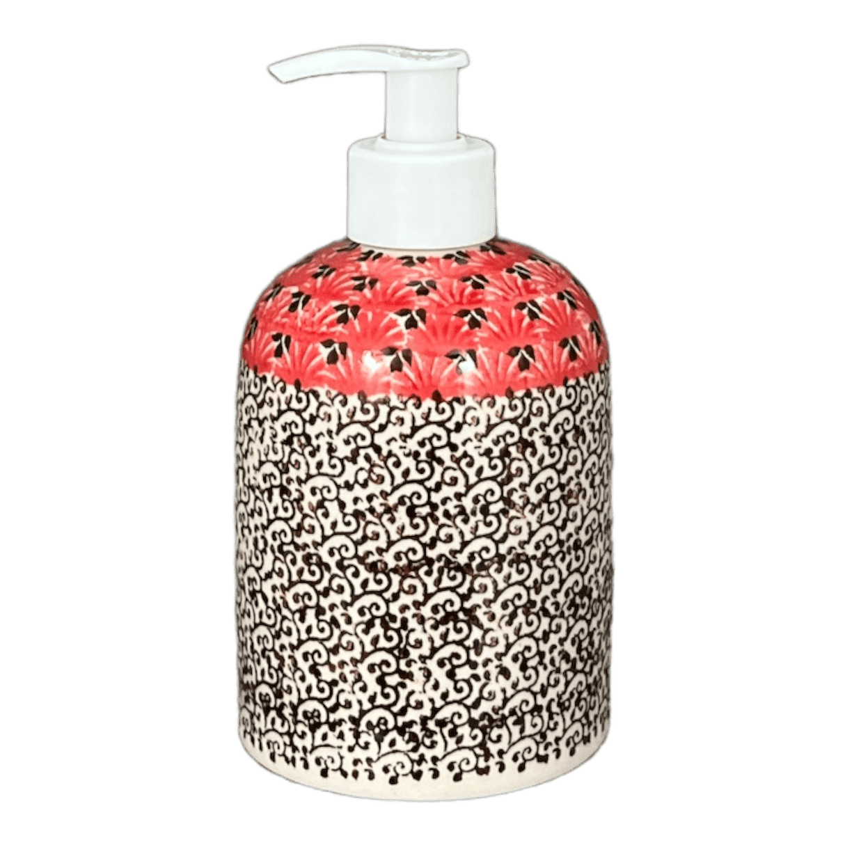 Soap Dispenser, 5.5" in "Coral Fans" by Ceramika Artystyczna | A573-2199X